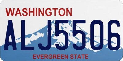 WA license plate ALJ5506