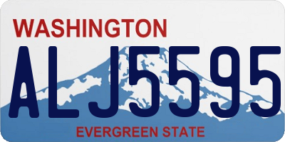 WA license plate ALJ5595