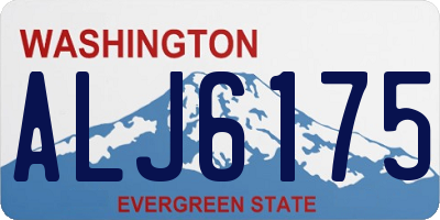 WA license plate ALJ6175