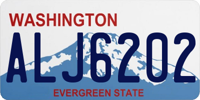 WA license plate ALJ6202