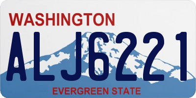 WA license plate ALJ6221