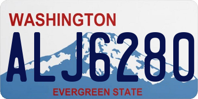 WA license plate ALJ6280