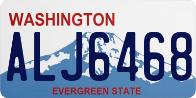 WA license plate ALJ6468