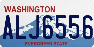 WA license plate ALJ6556