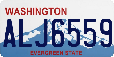 WA license plate ALJ6559
