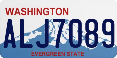 WA license plate ALJ7089