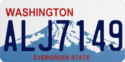 WA license plate ALJ7149