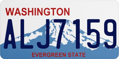 WA license plate ALJ7159