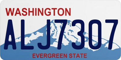 WA license plate ALJ7307