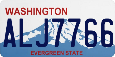 WA license plate ALJ7766