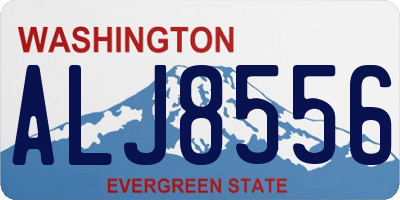 WA license plate ALJ8556
