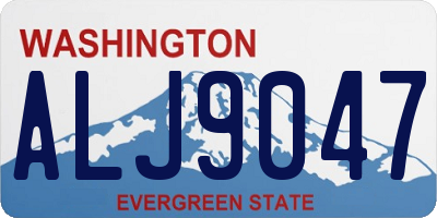 WA license plate ALJ9047