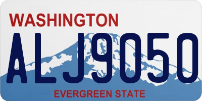 WA license plate ALJ9050