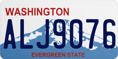 WA license plate ALJ9076