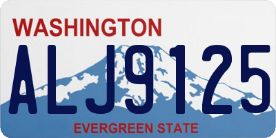 WA license plate ALJ9125