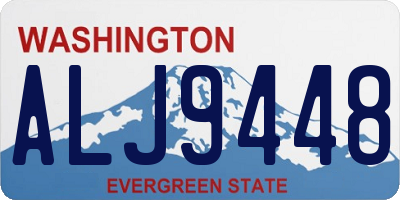WA license plate ALJ9448