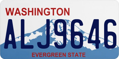 WA license plate ALJ9646