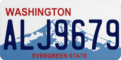 WA license plate ALJ9679