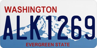WA license plate ALK1269