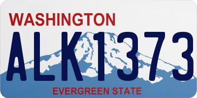 WA license plate ALK1373