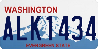 WA license plate ALK1434