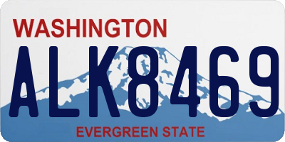 WA license plate ALK8469