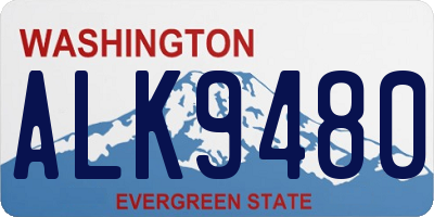 WA license plate ALK9480