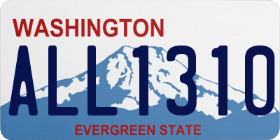 WA license plate ALL1310