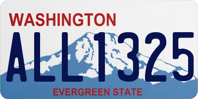 WA license plate ALL1325