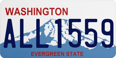 WA license plate ALL1559