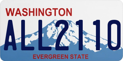 WA license plate ALL2110