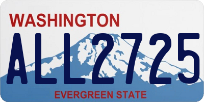 WA license plate ALL2725