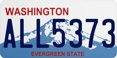 WA license plate ALL5373