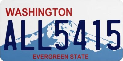 WA license plate ALL5415