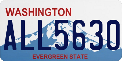 WA license plate ALL5630