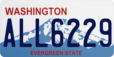 WA license plate ALL6229