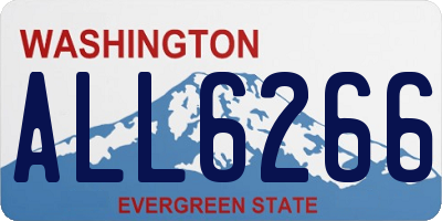 WA license plate ALL6266