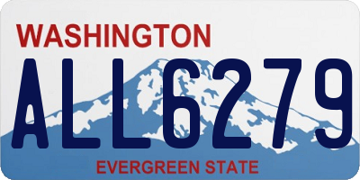 WA license plate ALL6279
