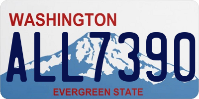 WA license plate ALL7390