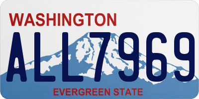 WA license plate ALL7969