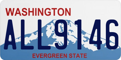 WA license plate ALL9146