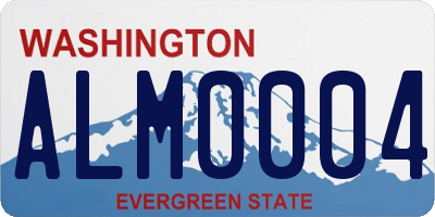 WA license plate ALM0004