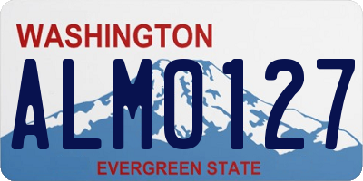 WA license plate ALM0127