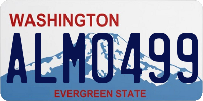 WA license plate ALM0499