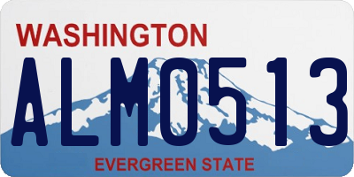 WA license plate ALM0513