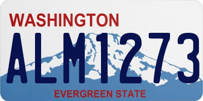 WA license plate ALM1273
