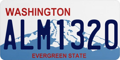 WA license plate ALM1320