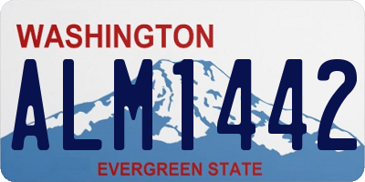 WA license plate ALM1442