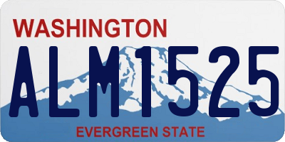 WA license plate ALM1525