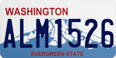 WA license plate ALM1526